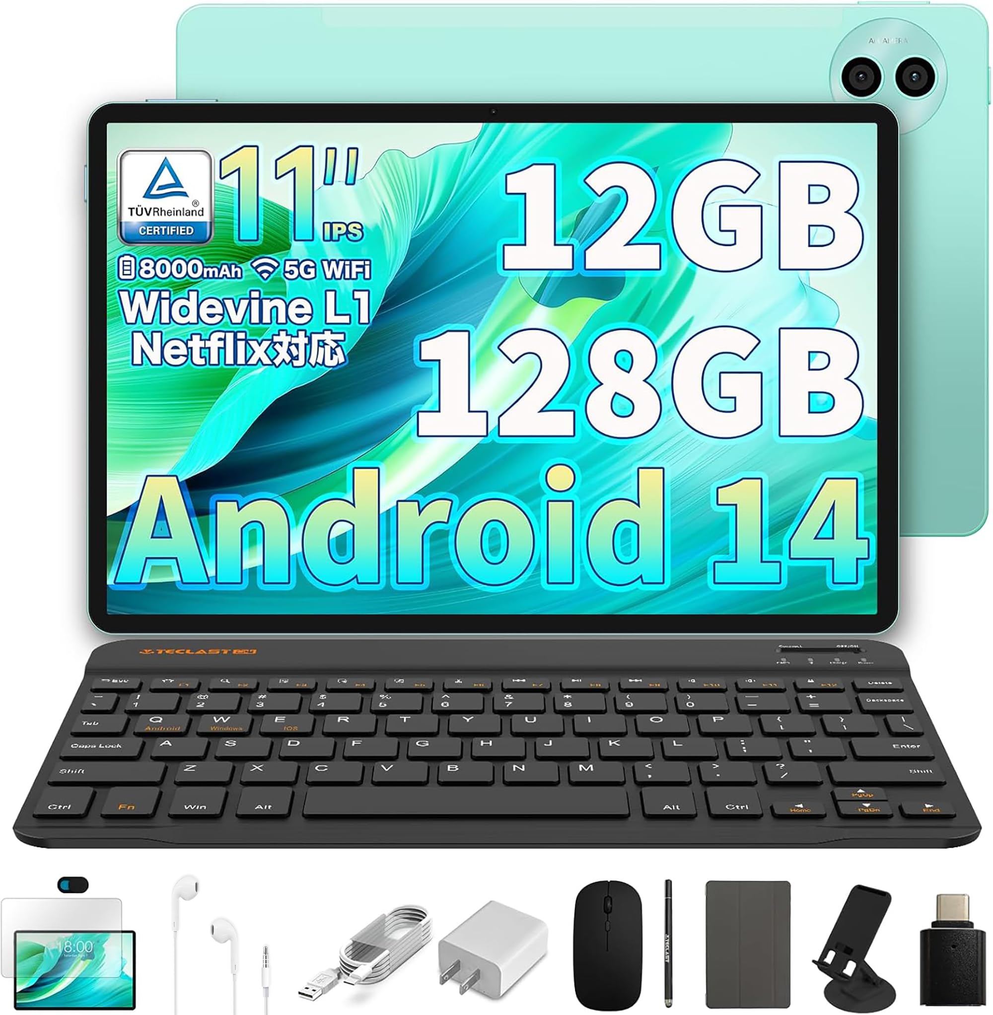 Amazon.co.jp: TECLAST P50S アンドロイド14 タブレット 11インチ wi