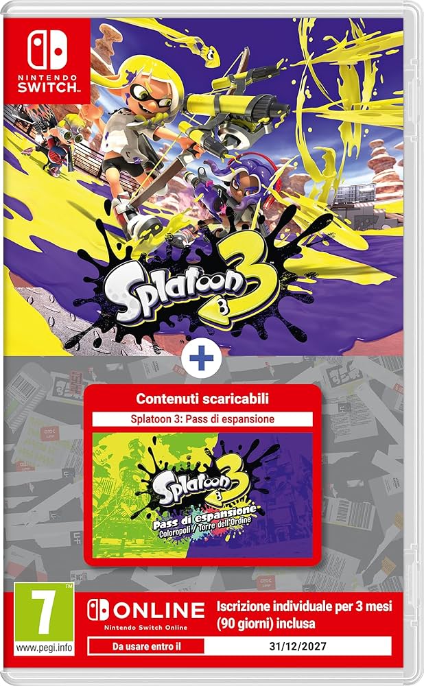 Splatoon 3 + pass di espansione + 3 mesi di NSO - Videogioco