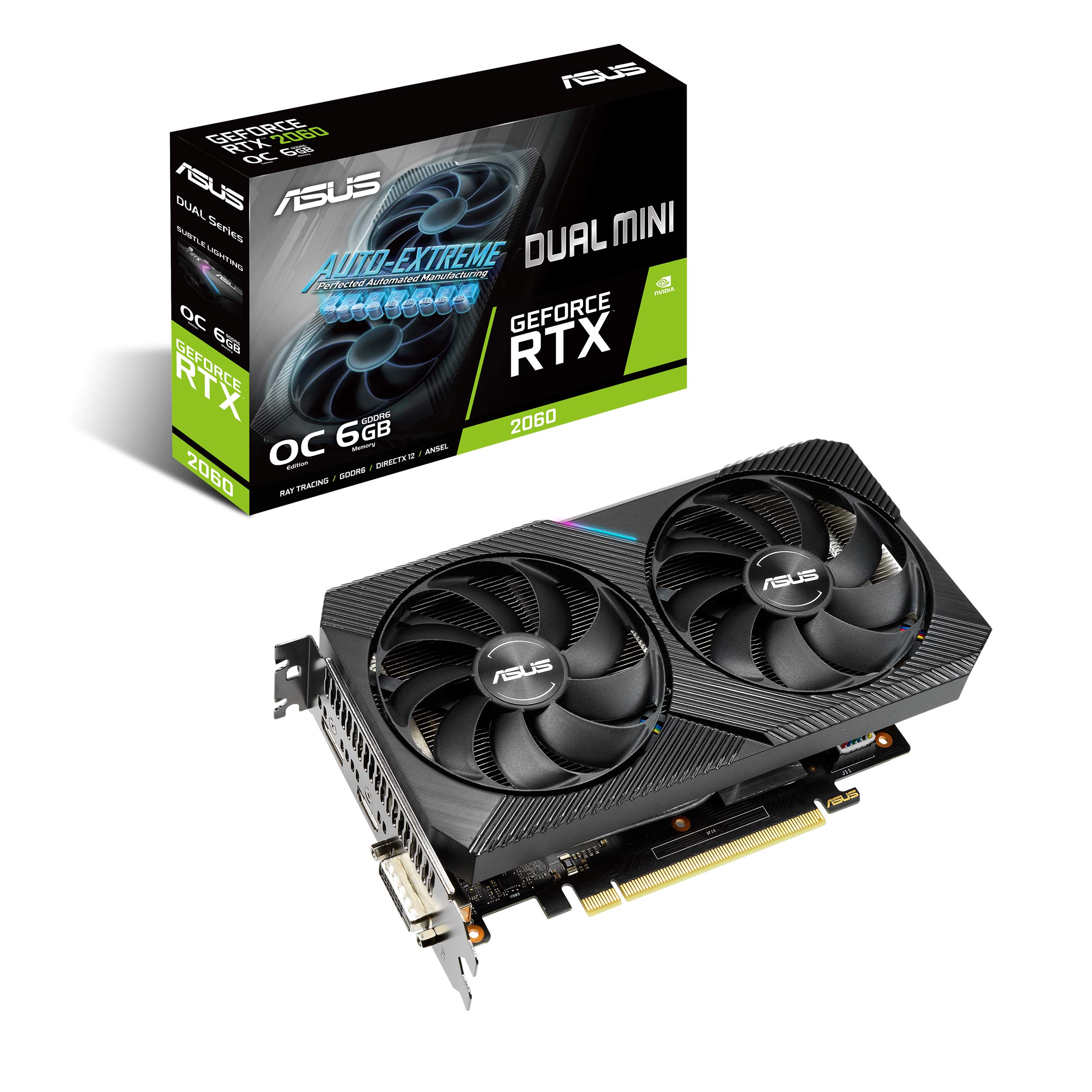 Amazon.com: ASUS Dual NVIDIA GeForce RTX 2060 Mini Gaming Graphics