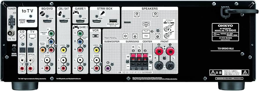 Amazon.co.jp: ONKYO TX-SR343 AVレシーバー 5.1ch/Bluetooth対応