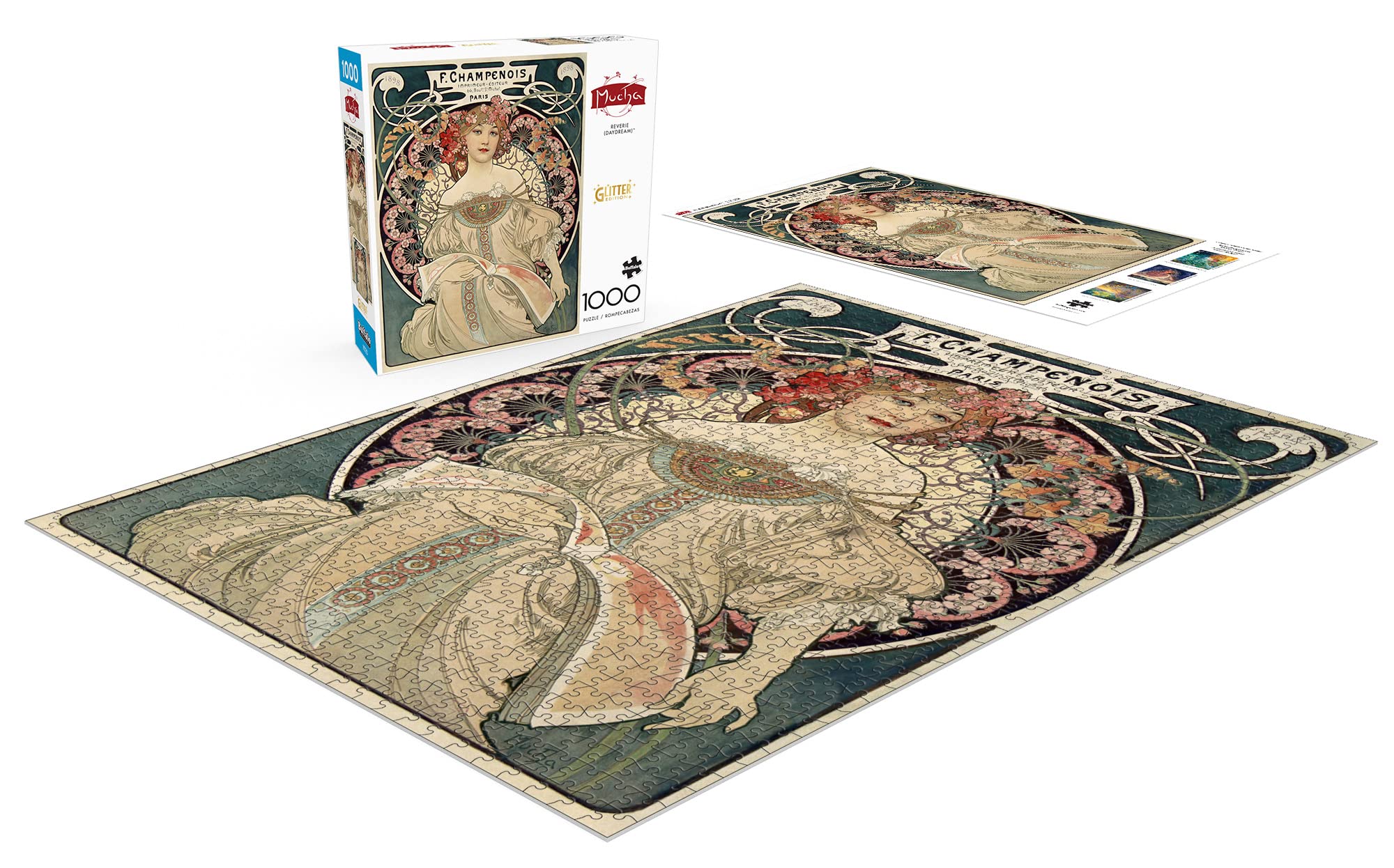 Amazon.com: Buffalo Games - Alphonse Mucha - Reverie (Daydream
