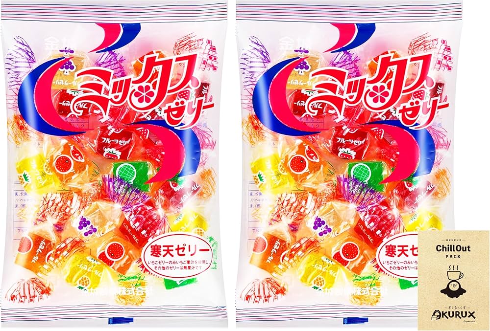 Amazon.co.jp: OKURUX [2袋セット] 金城製菓 ミックスゼリー 175g ×2袋
