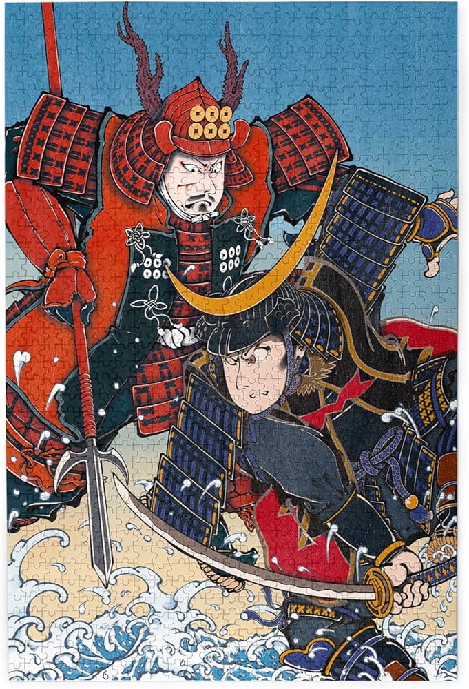 Amazon.co.jp: 1000ピース ジグソーパズル 戦国武将 真田幸村 伊達政宗