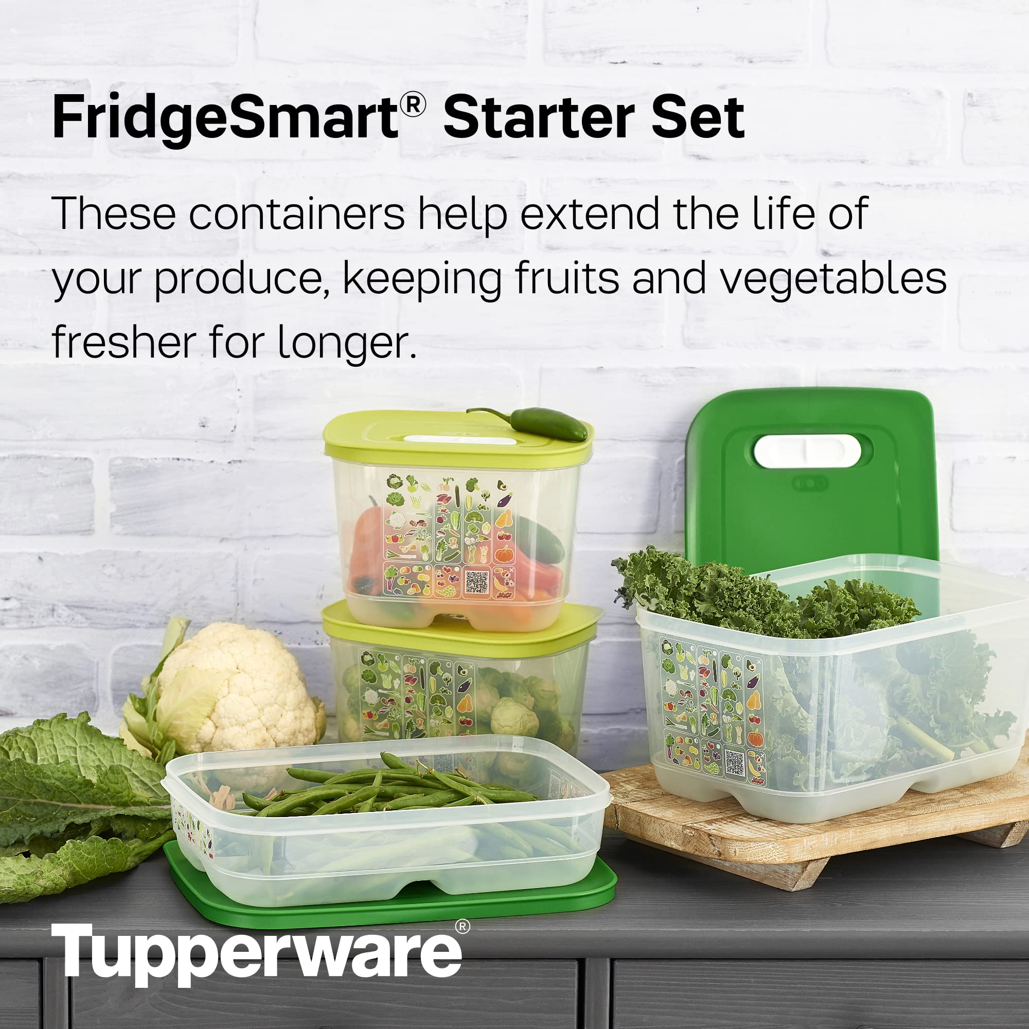 Amazon｜TupperwareブランドのFridgeSmartスターターセット - 4つの
