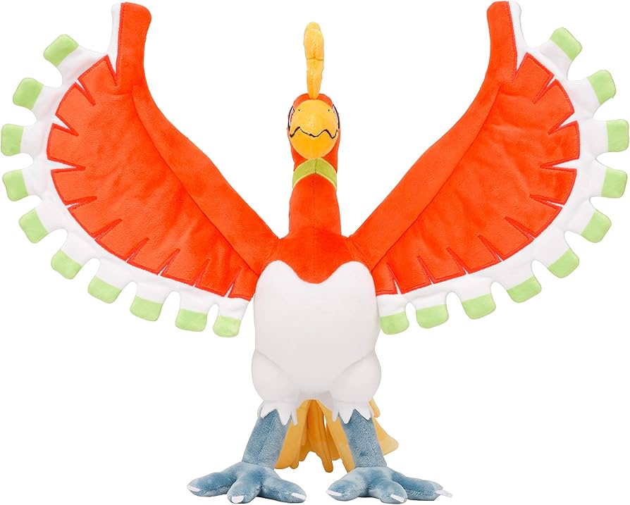 Amazon.co.jp: ポケモンセンターオリジナル ぬいぐるみ ホウオウ 38×49