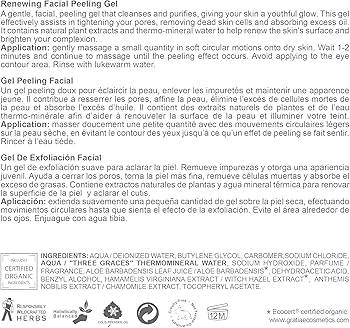 Amazon.com : Gratiae organic renewing Peeling gel face mask, mild