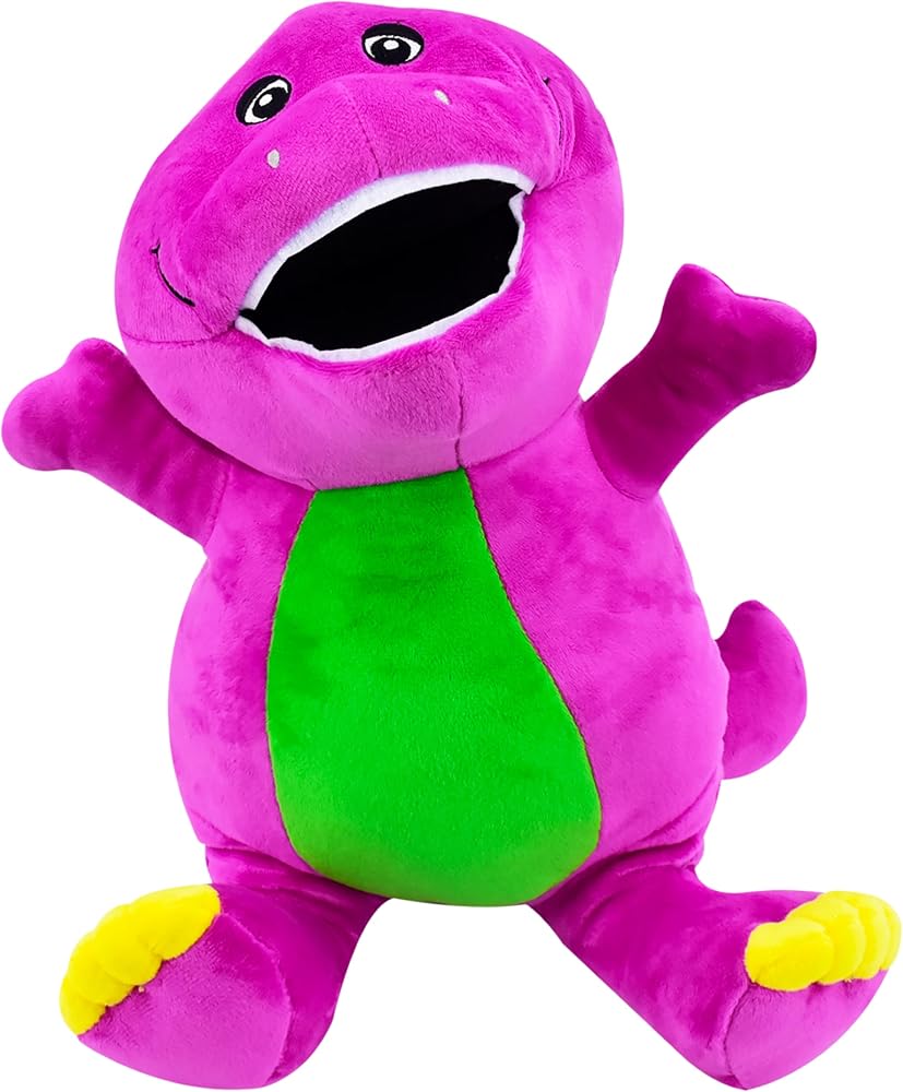 Amazon.com: Concept One Barney Plush Backpack, Mini Handbag with
