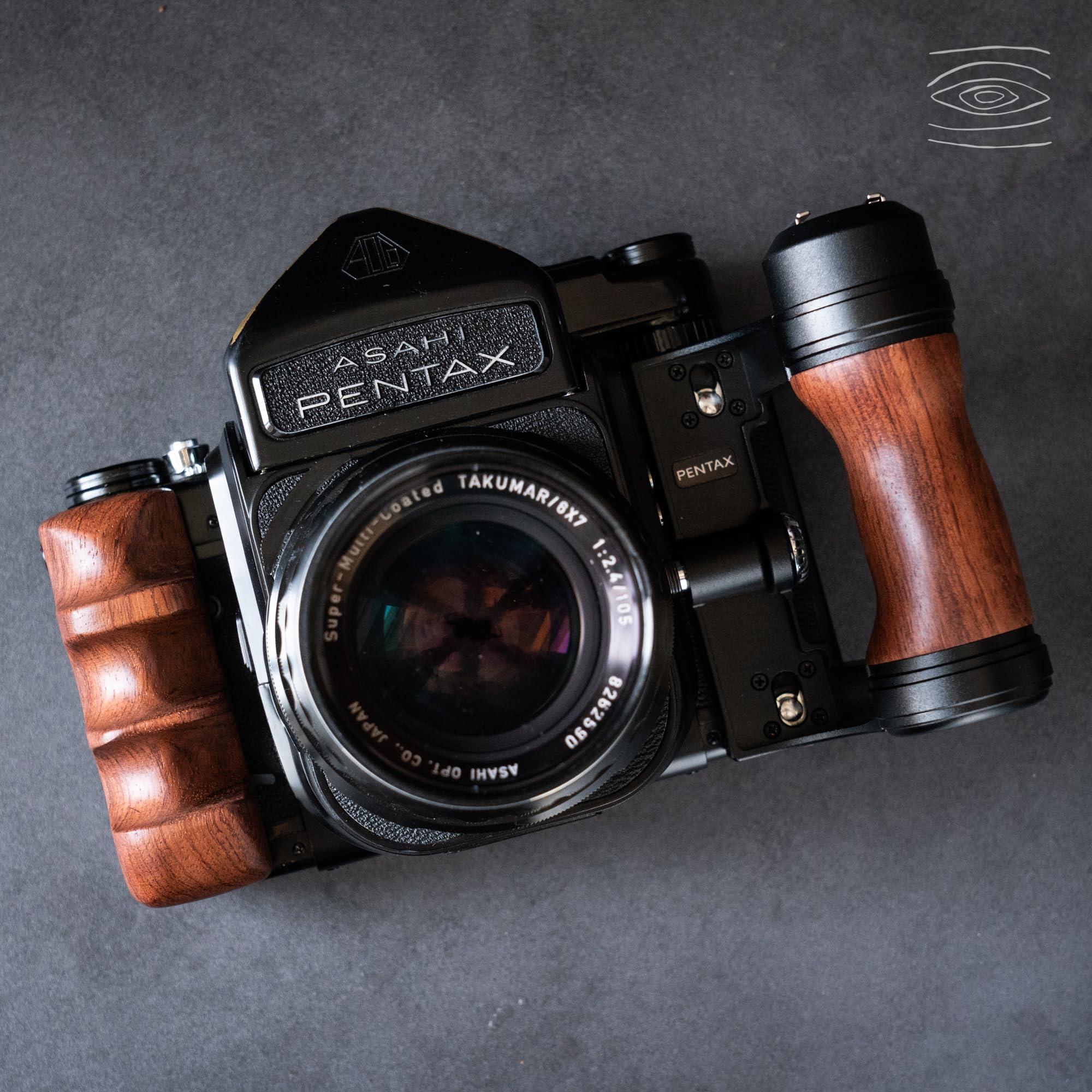 Amazon.com : Wood Wooden Left + Right Camera Hand Grip Kit for