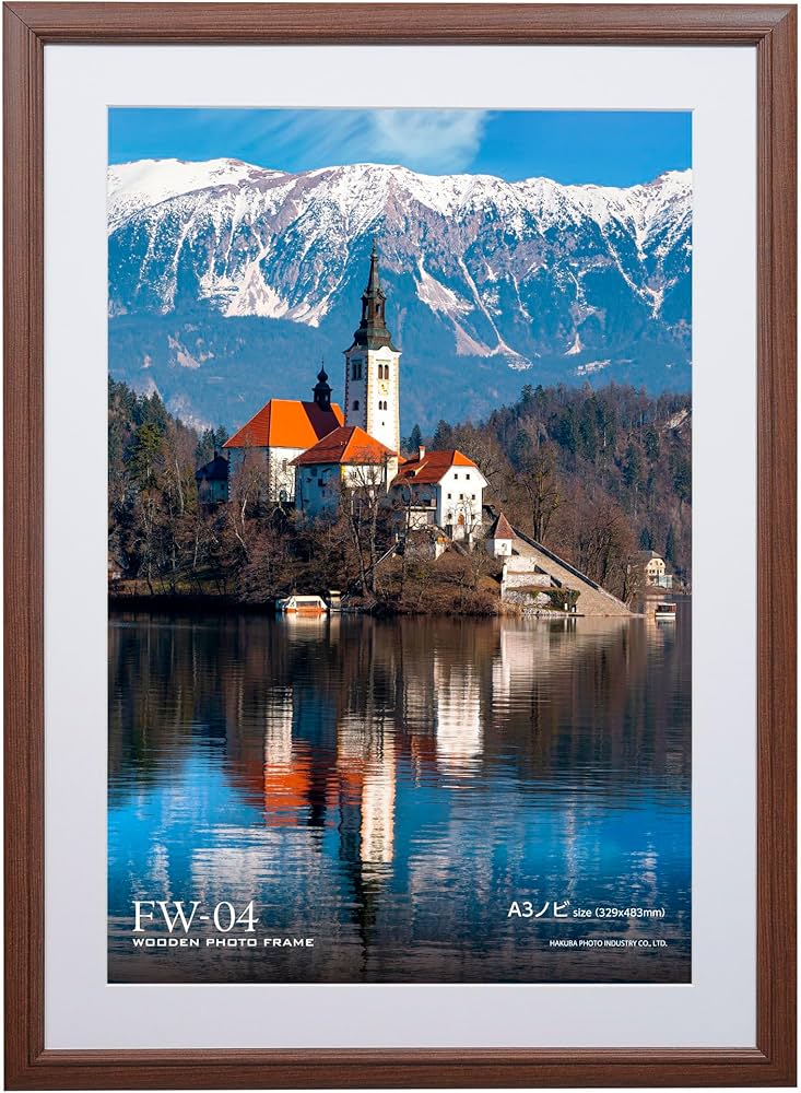 Amazon | ハクバ HAKUBA 木製額縁 FW-04 A3ノビ ブラウン FW-4-BRA3N