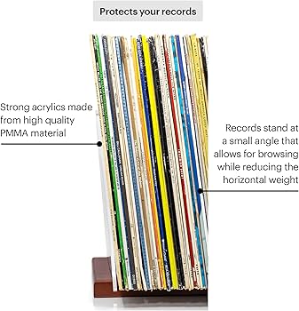 Amazon.com: MÖNKE Premium Vinyl Record Storage - a Mid-Century