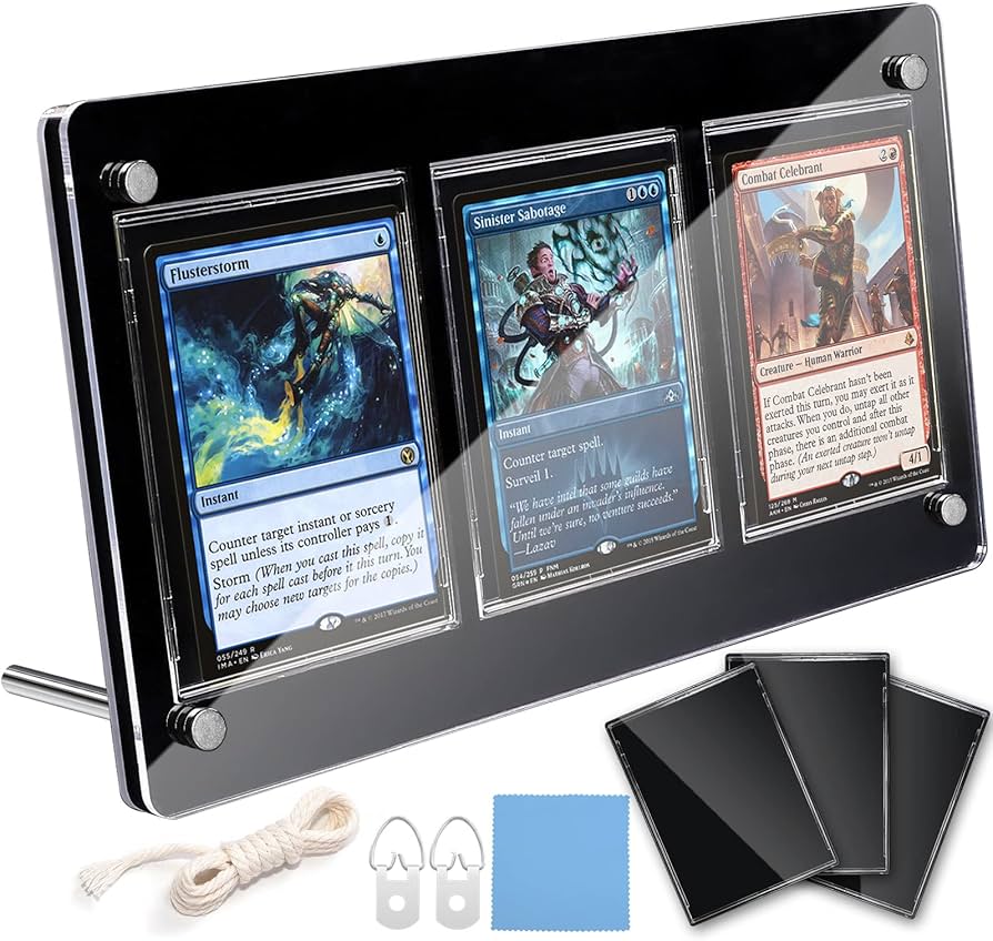 Amazon | Goreson 3連ブラックディスプレイケース スクリューダウン