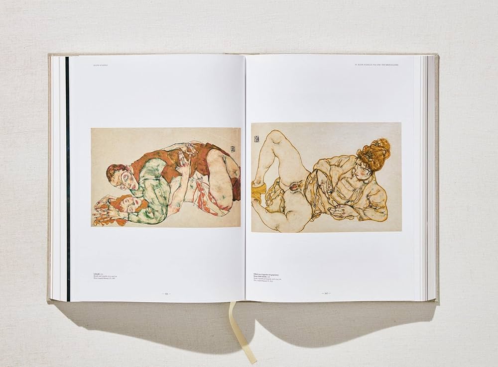 Egon Schiele 線画 木製フレーム付き Egon Schiele 線画 木製フレーム
