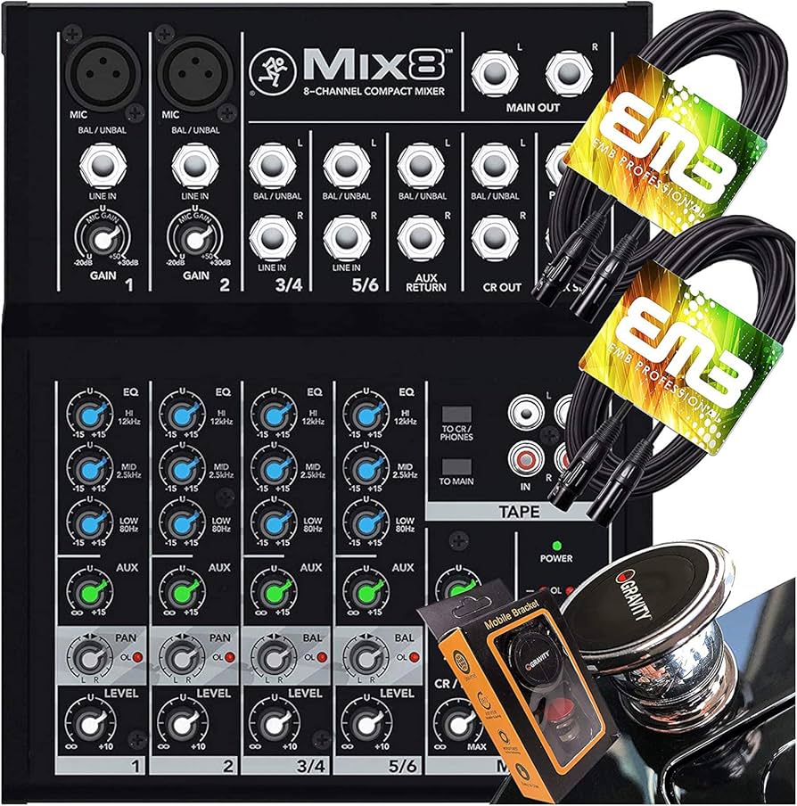 Amazon.com: Mackie -Mix8- Compact 8-Channel Desktop Analog Midsize