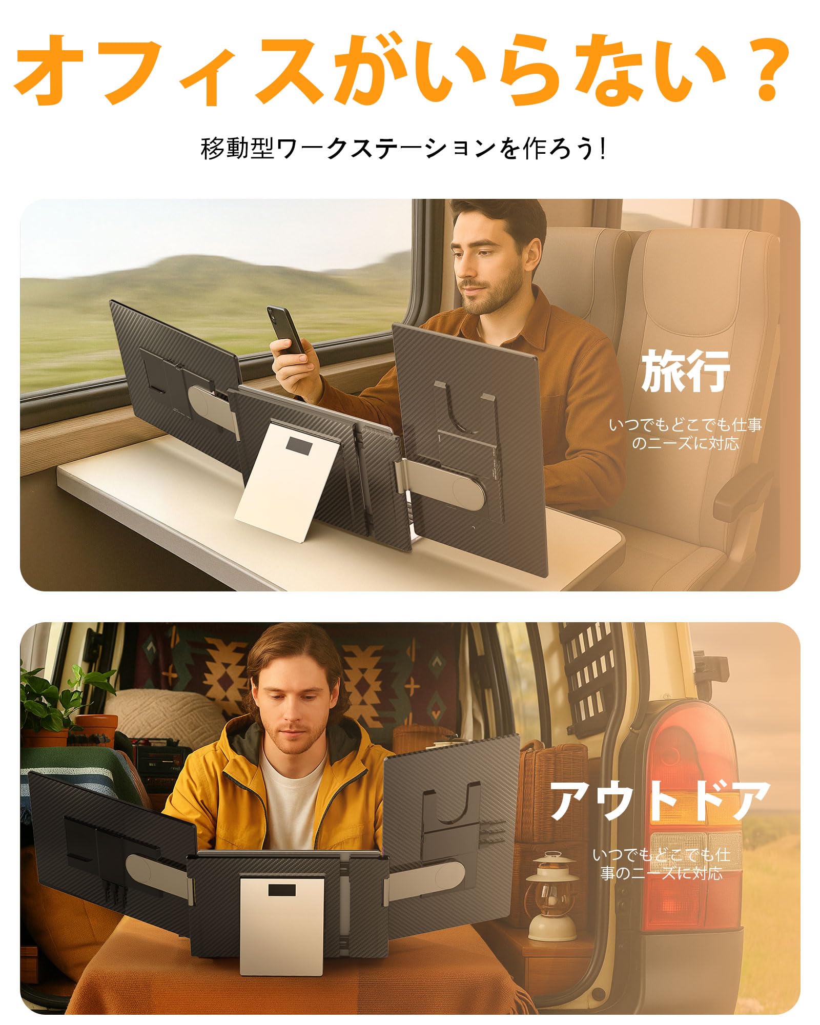 Amazon | NGTeco モバイルモニター デュアルディスプレイ 16インチ 2