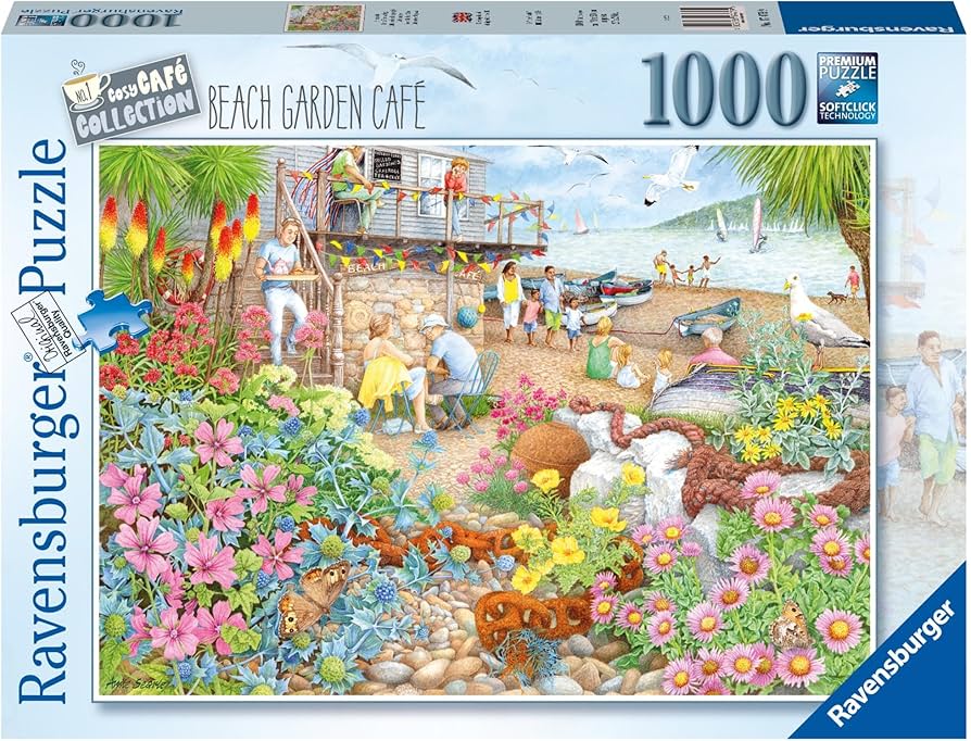 Amazon.com: Ravensburger Cosy Café No.1 Beach Garden Café 1000