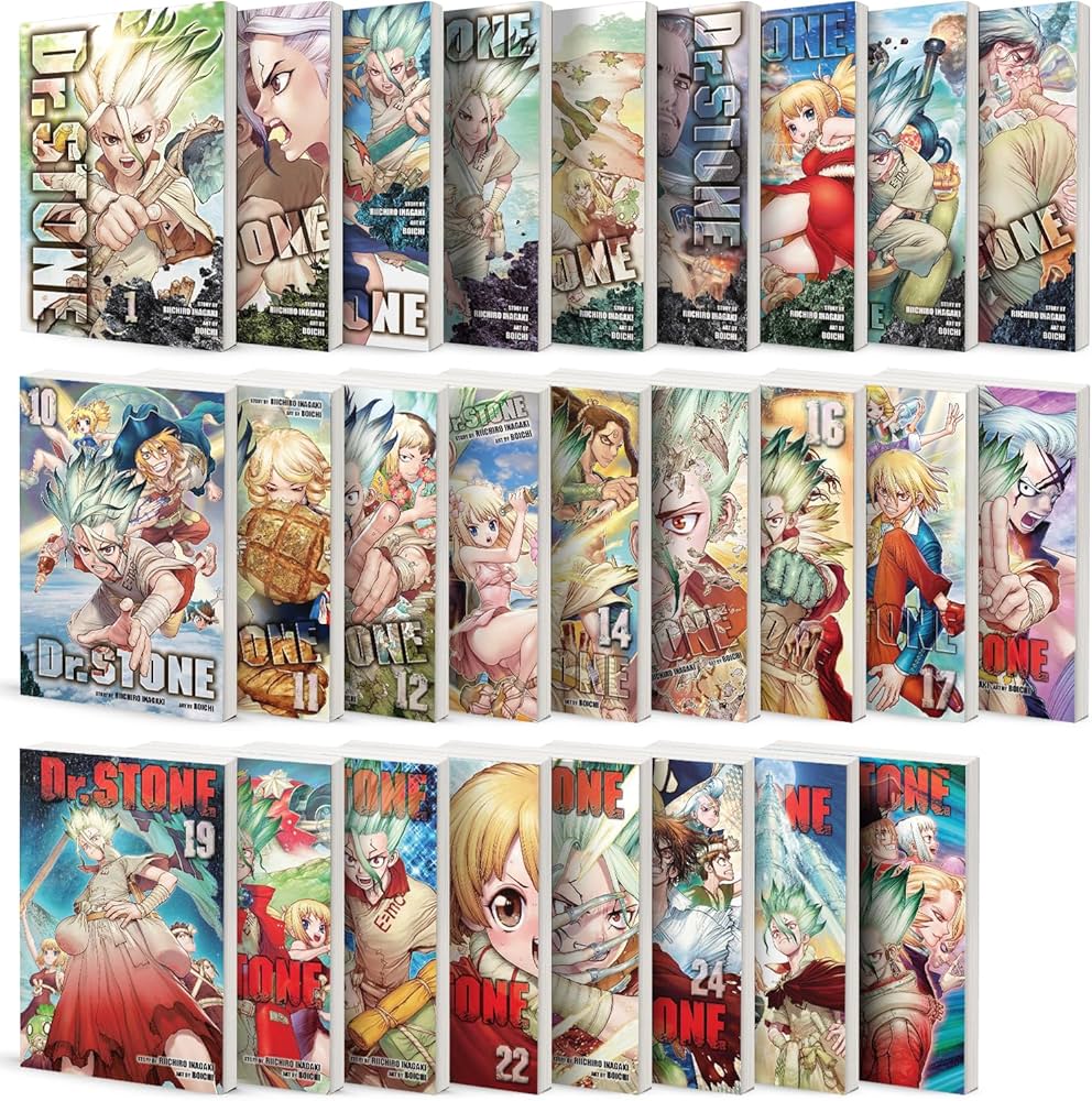 Dr. STONE Manga, Set of 26 Books. Vol. 1-26: Riichiro Inagaki