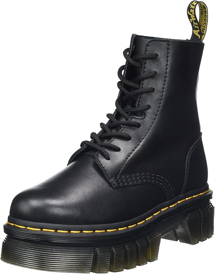 Amazon.com | Dr. Martens Women's Audrick 8-Eye Boot Combat, Black