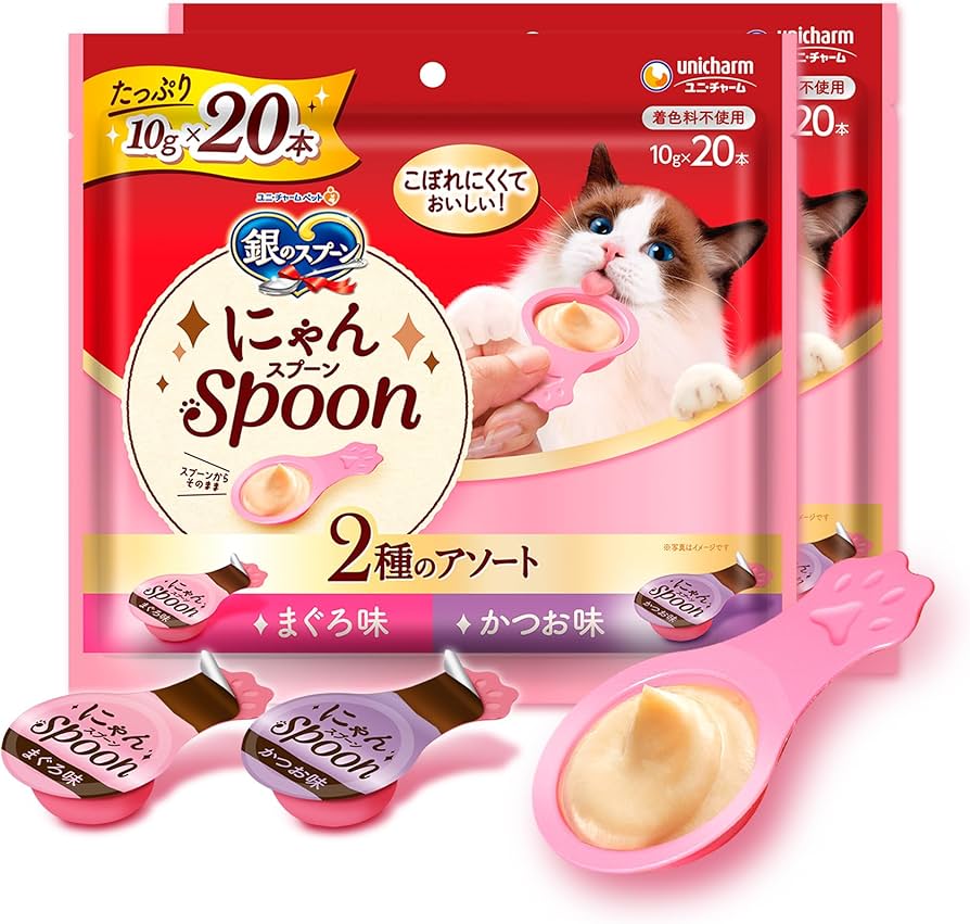 Amazon.co.jp: 銀のスプーン にゃんSpoon 2種のアソート まぐろ