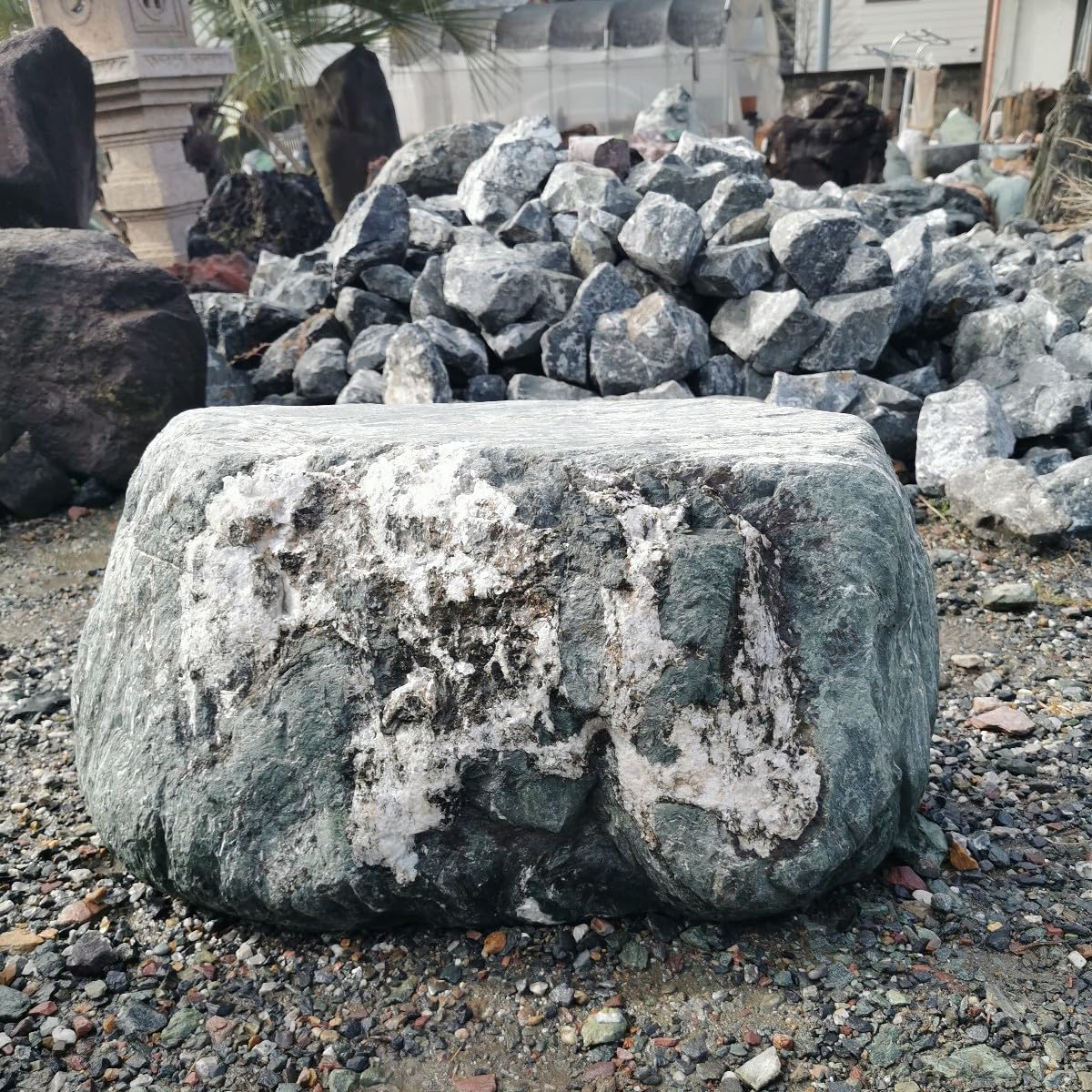 石臼 18石セット 庭石 鑑賞石 石 石材 庭 坪庭 ガーデニング 石臼 18石