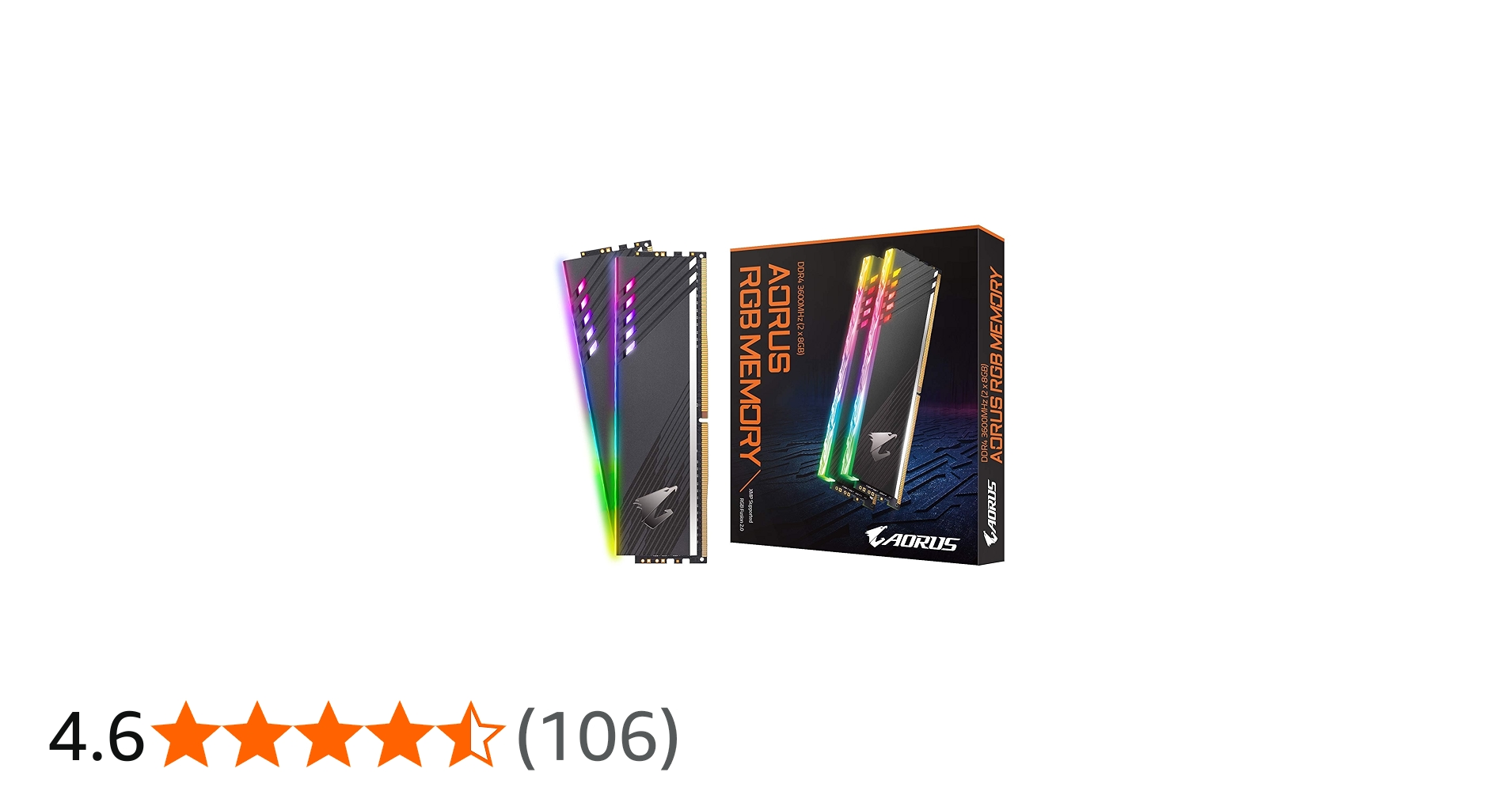 Amazon.co.jp: Gigabyte AORUS RGBメモリ 16GB (2x8GB) 288ピン RGB