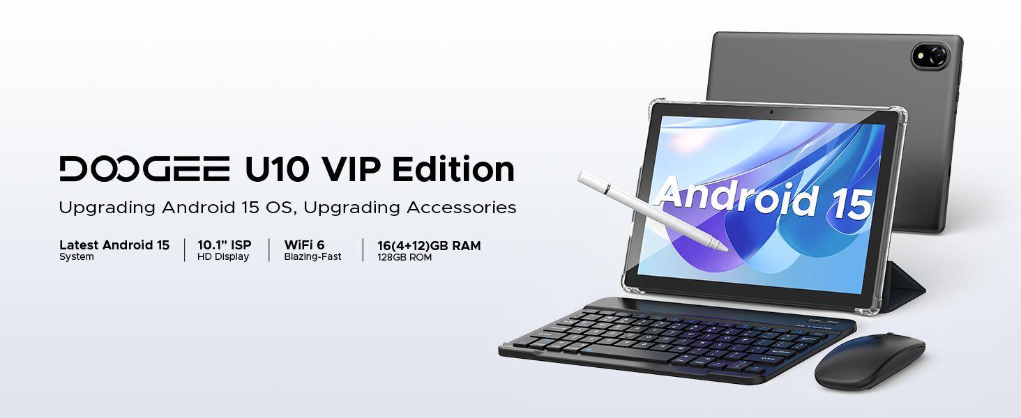 Amazon.com : DOOGEE U10 10 inch Tablet with Keyboard, Tablet 16GB+