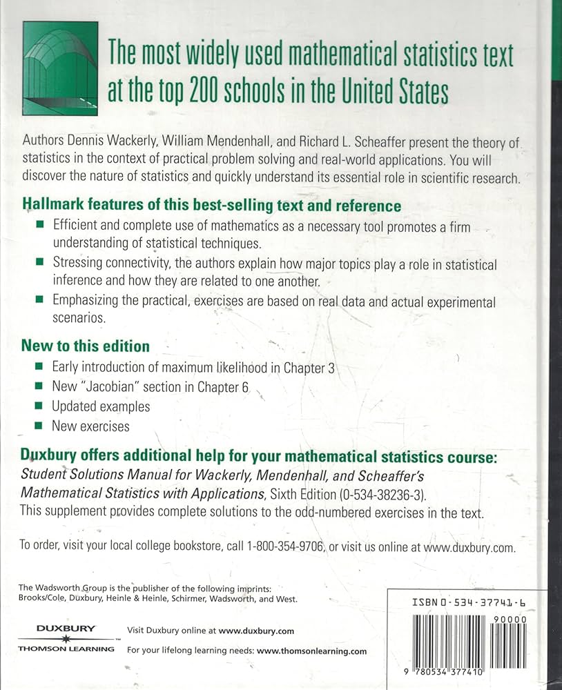 Amazon.com: Mathematical Statistics with Applications