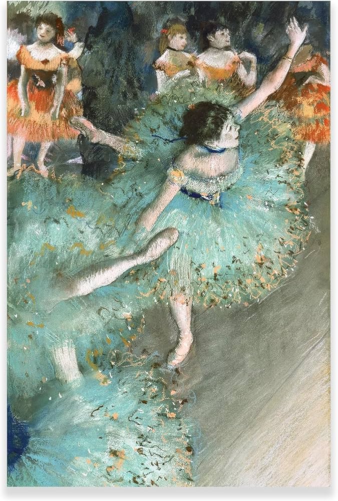 Amazon.co.jp: エドガードガドガバレリーナポスターキャンバスウォール