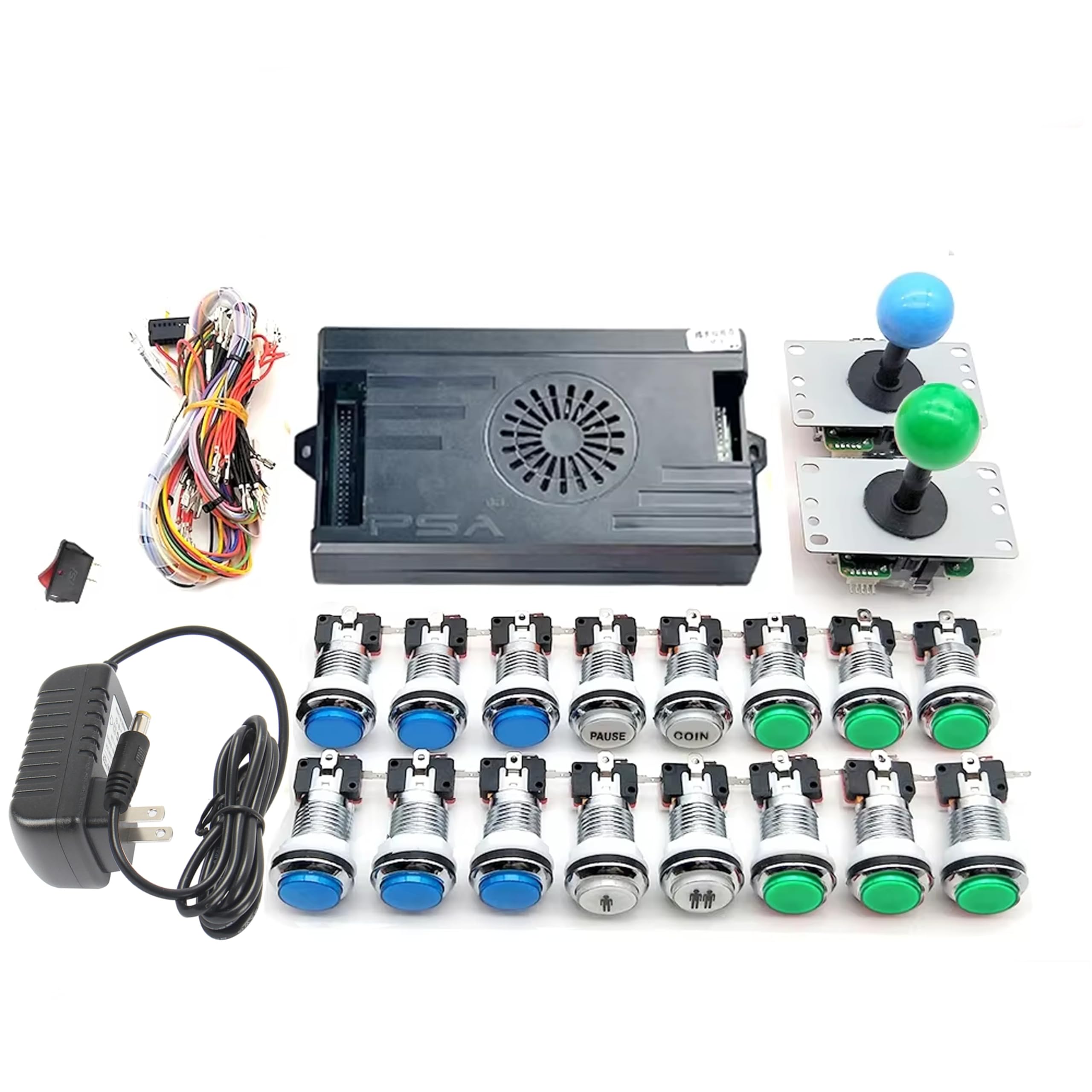 Amazon.com: 9800 in 1 Arcade Kit Saga Box with Sliver LED Arcade