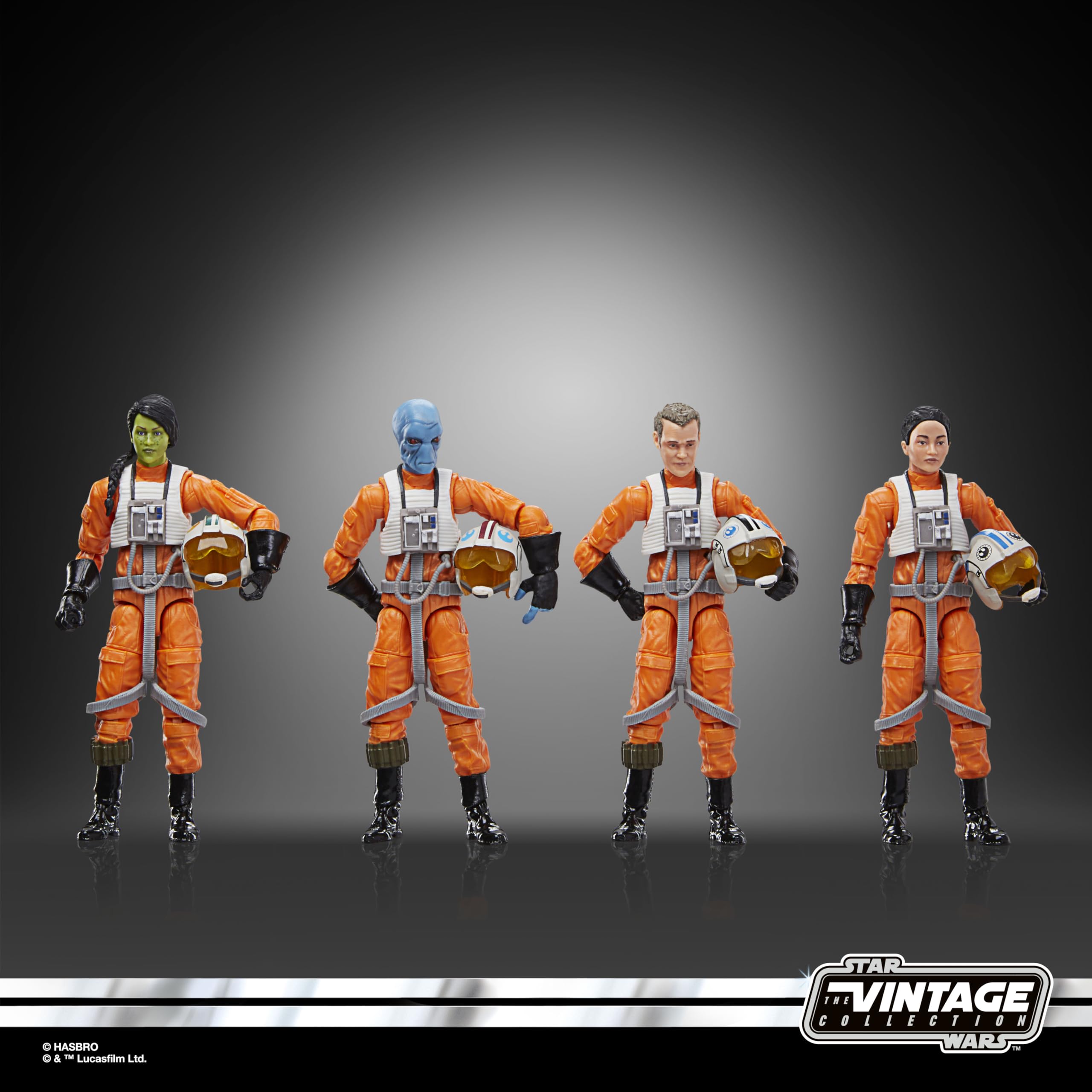 Amazon.com: STAR WARS The Vintage Collection X-Wing Pilot 4-Pack