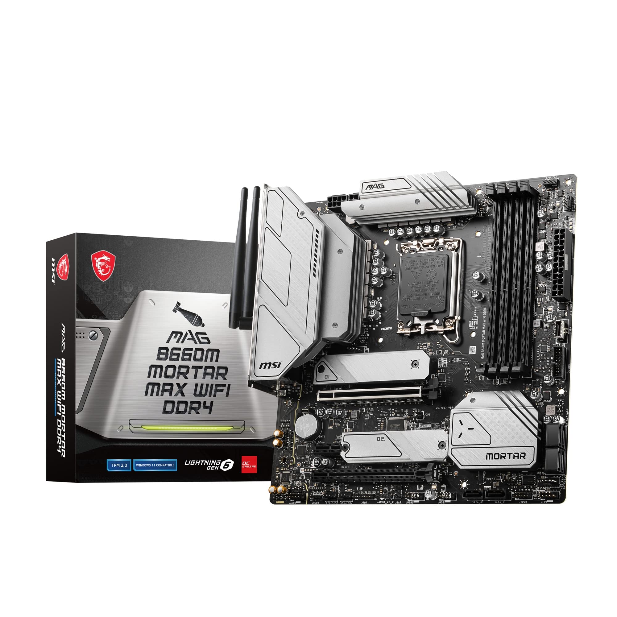 Amazon | MSI MAG B660M MORTAR MAX WIFI DDR4 マザーボード Micro-ATX