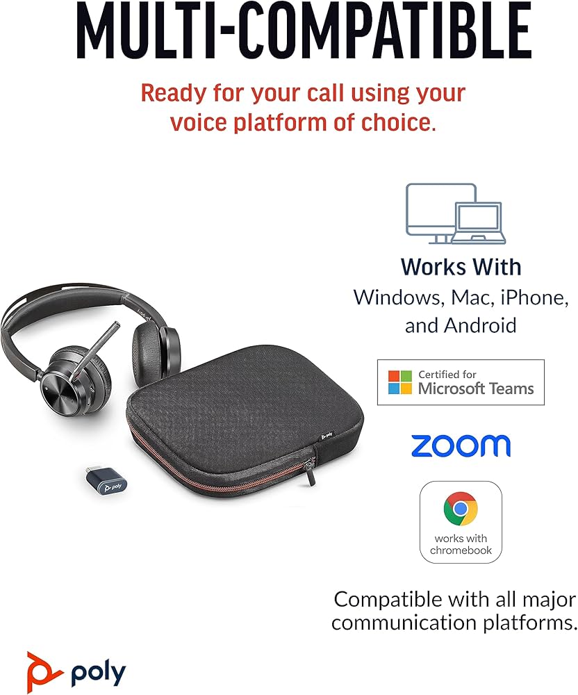 Amazon.co.jp: 【Amazon.co.jp限定】Poly ワイヤレスヘッドセット