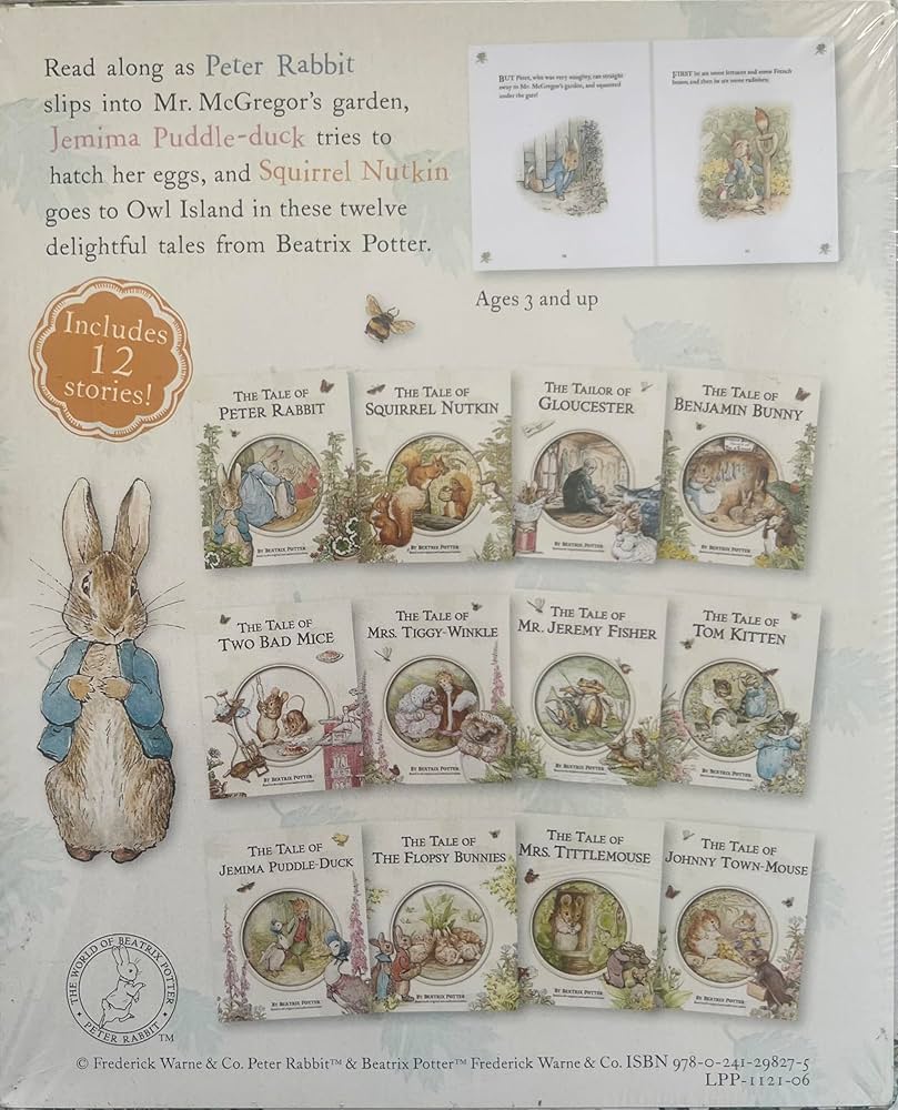 The Peter Rabbit Library: 12 Book Box Set by Beatrix Potter