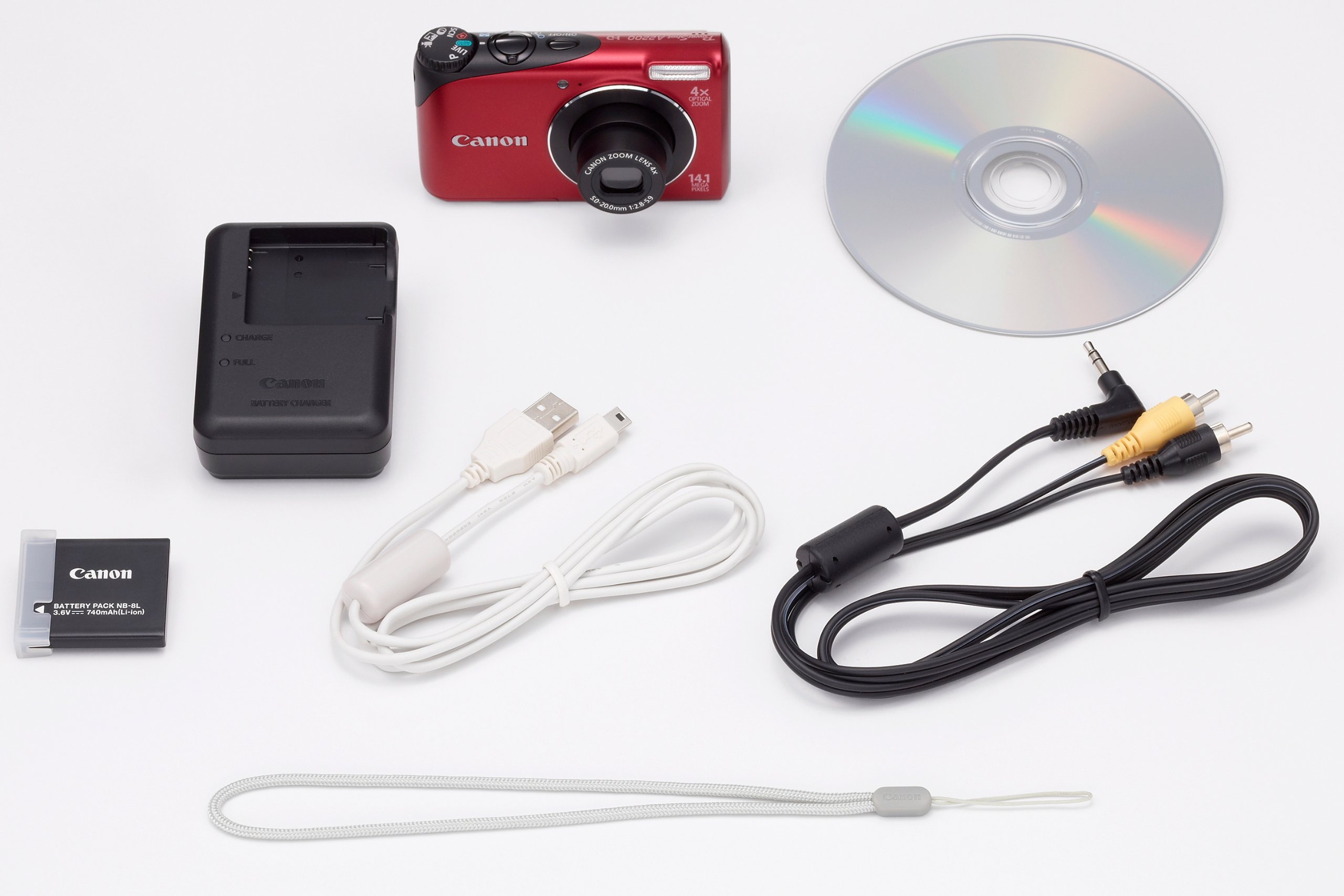 Amazon | Canon デジタルカメラ PowerShot A2200 レッド PSA2200(RE