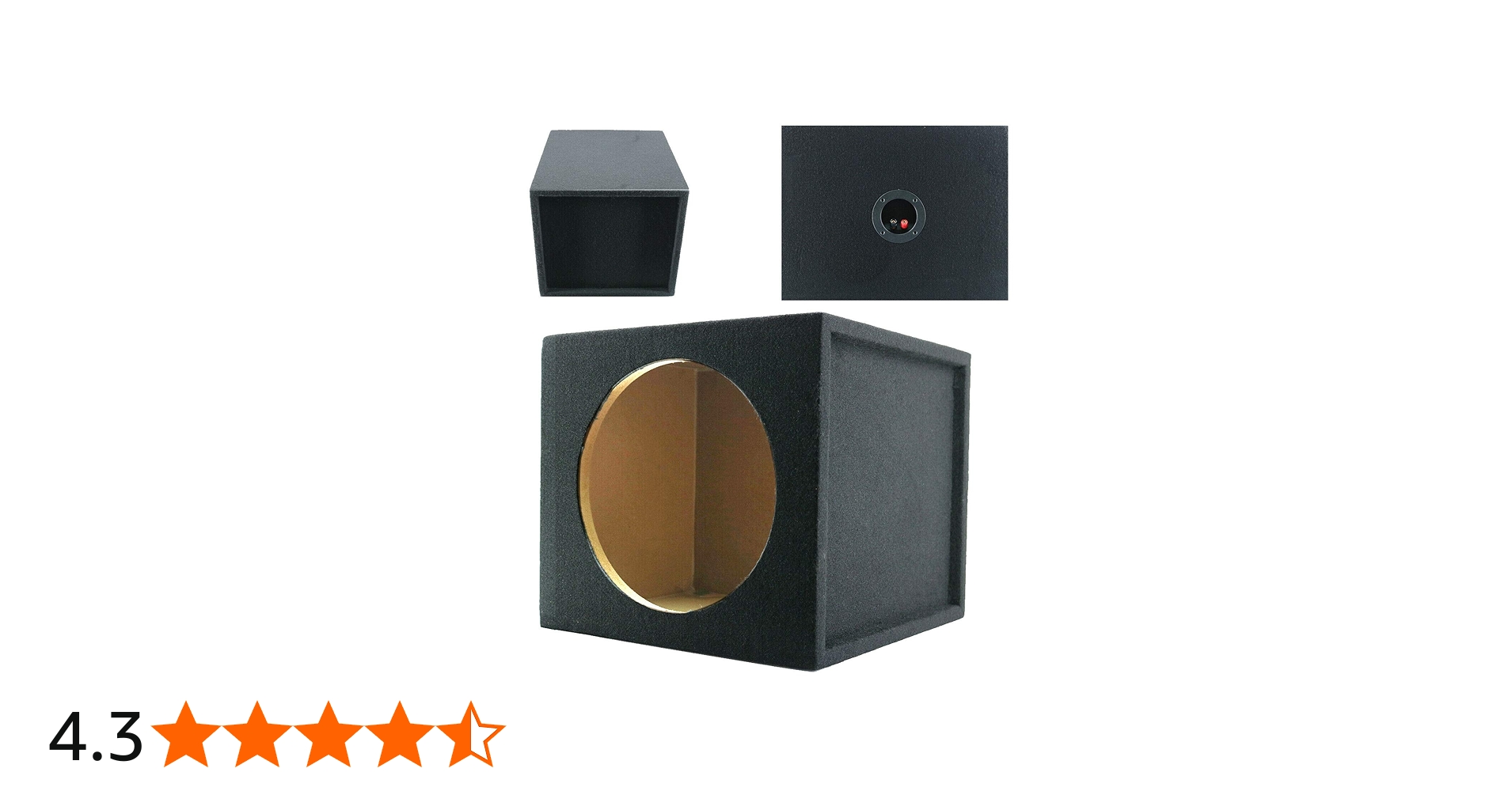 Amazon.co.jp: Audiotek CA-10SS 10インチ 密閉ベント付き車載