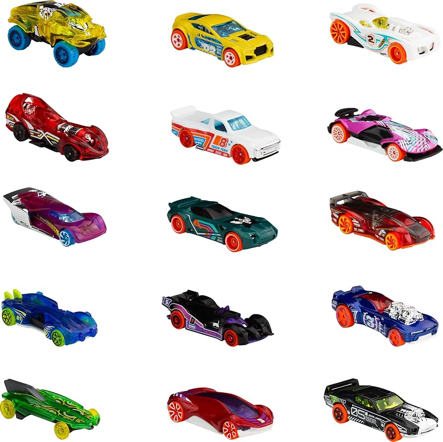 Amazon.co.jp: Hot Wheels 5-Pack Bundle of 15 Toy Cars, 3 Themed