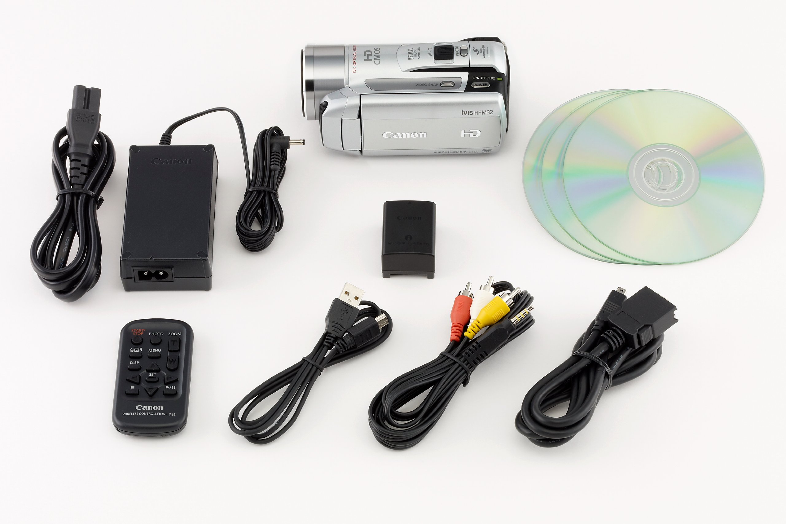 Amazon | Canon デジタルビデオカメラ iVIS HF M32 スノーシルバー