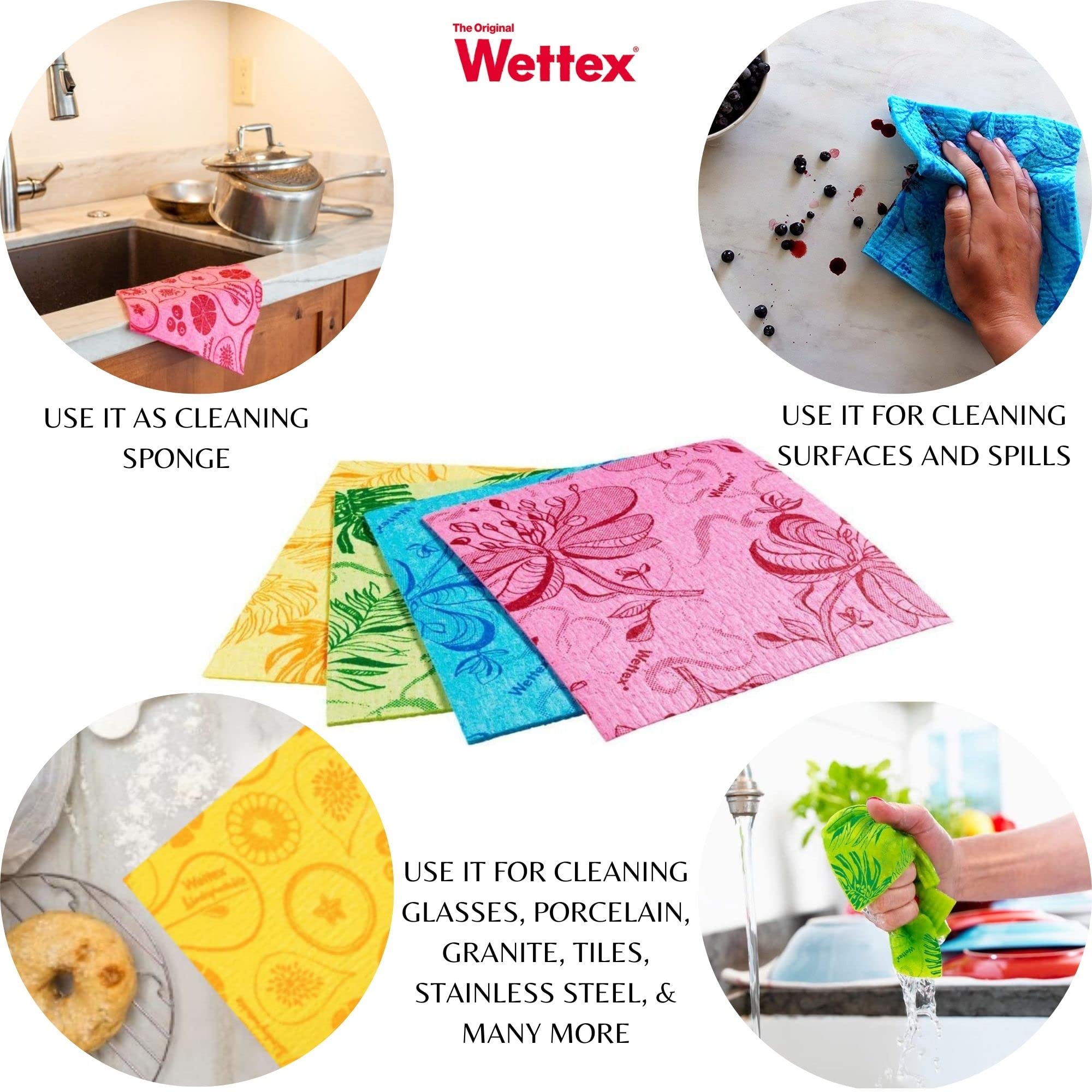 The Original 4-Pack Swedish Wettex without Cleaning Cloth : Amazon