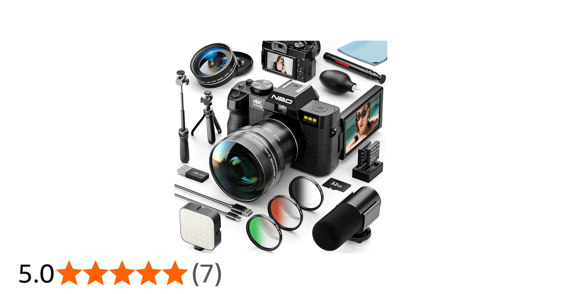 Amazon | NBD 4K 4800万画素・120FPSデジタルカメラ【Wi-Fiとアプリ