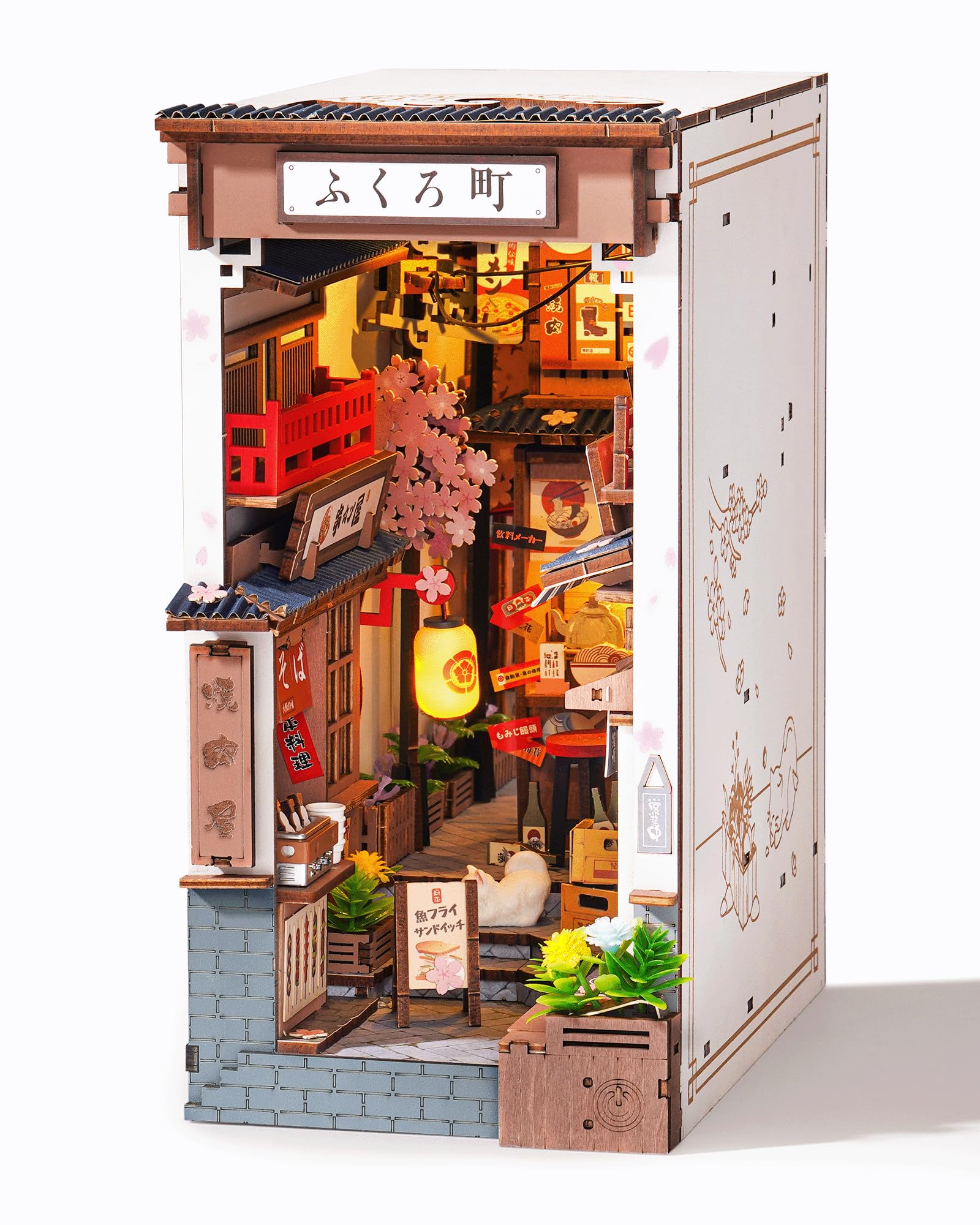 Amazon.com: Rolife Book Nook Kit Sakura Wine Alley, 3D Wooden