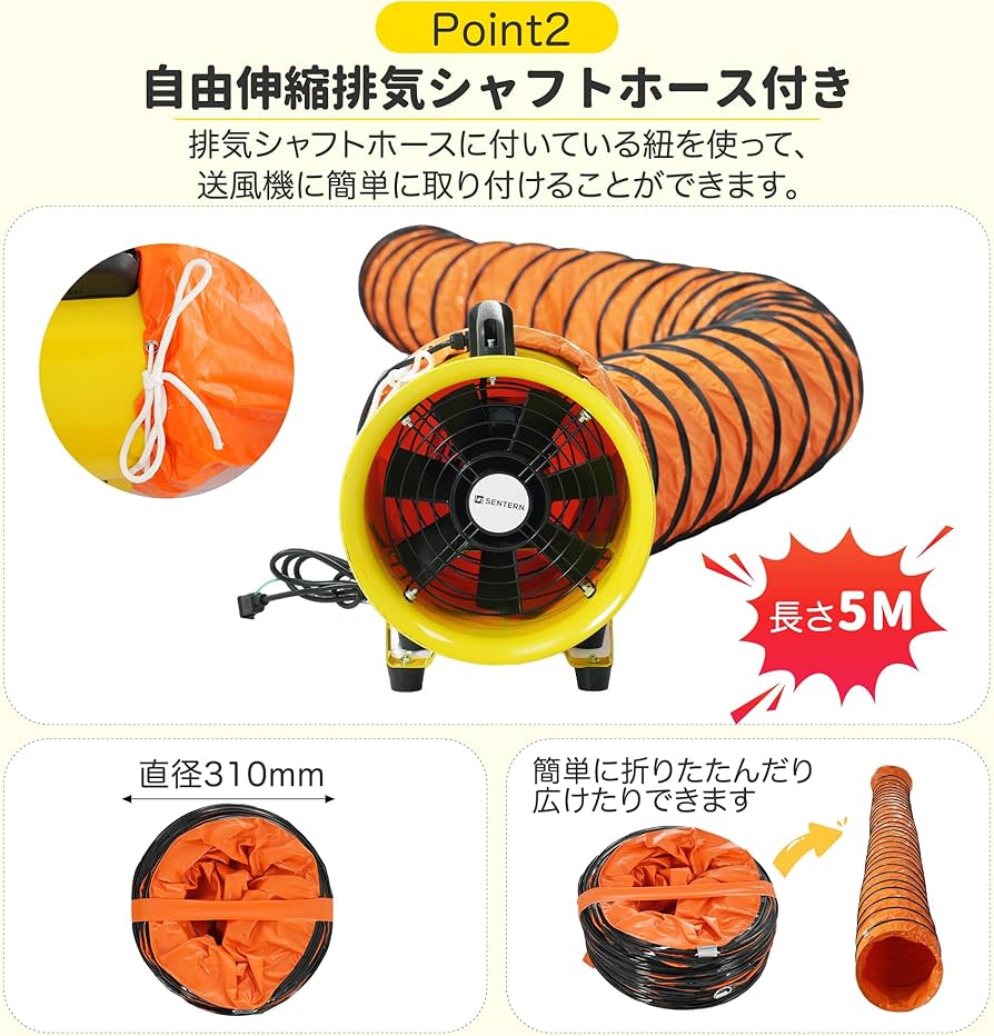 Amazon.co.jp: 工業用 送風機 業務用扇風機【3000m³/h 風量｜PSE認証