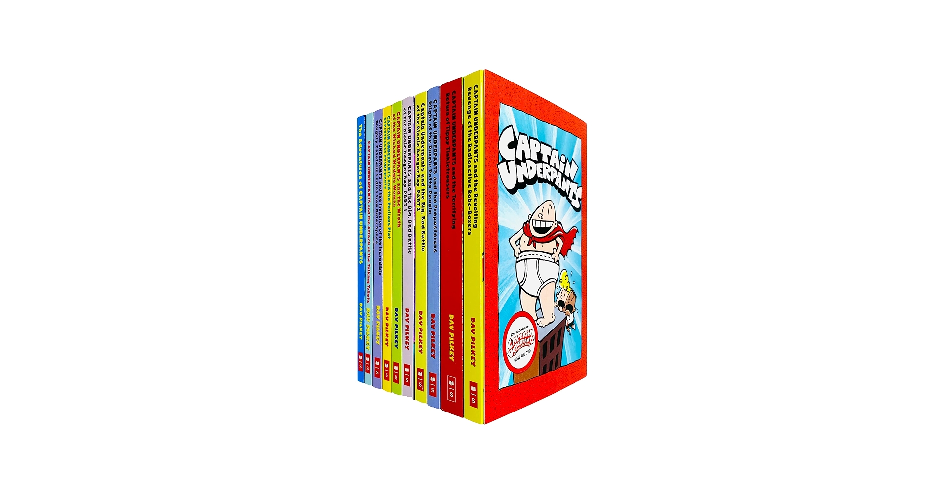 Captain Underpants Series 10 Books Collection Set by Dav Pilkey