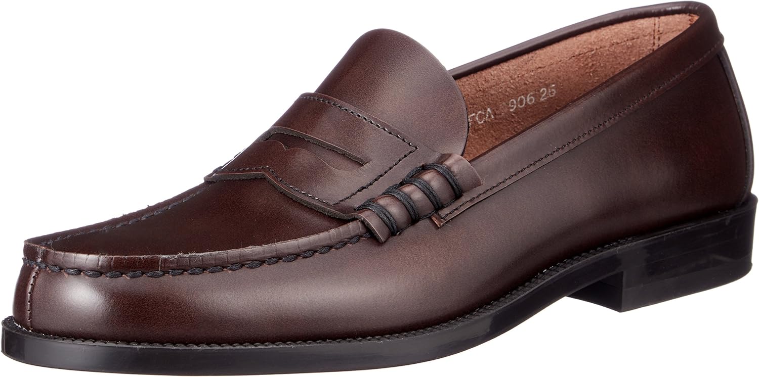 Amazon | [ハルタ] ローファー 3E 本革 メンズ 906 ブラック 25.5 cm