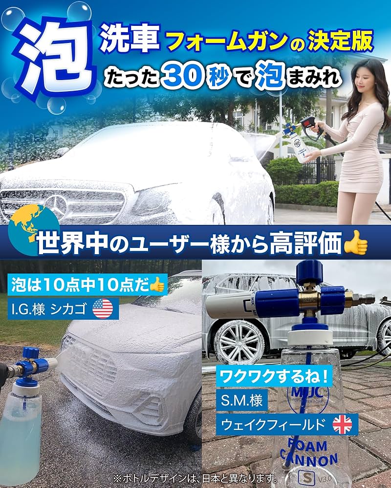 Amazon.co.jp: MJJC ショートガンPRO用 洗車 フォームガン【第3世代