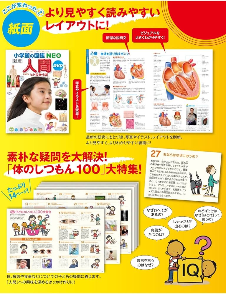 小学館の図鑑NEO［新版］人間DVDつき (小学館の図鑑NEO