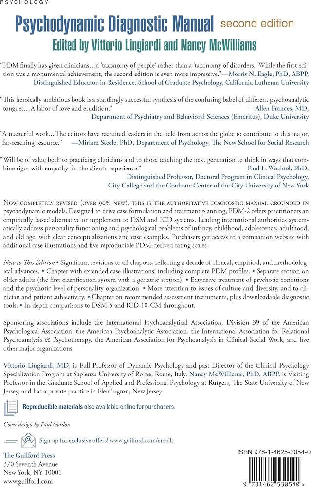 Psychodynamic Diagnostic Manual: PDM-2: 9781462530540: Medicine