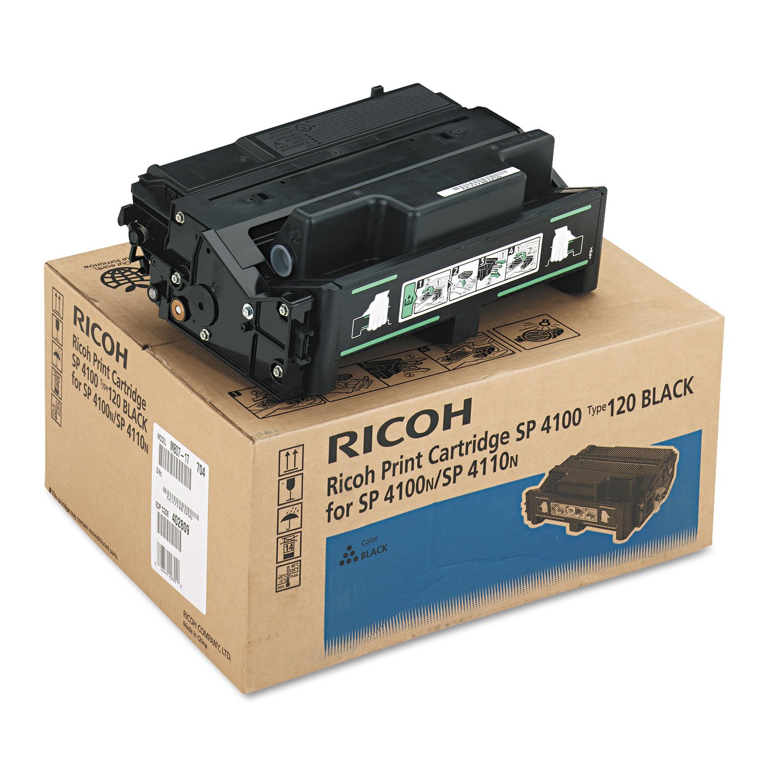 Amazon.com: Ricoh 406997 Type 120 Black Toner for SP 4100N, 4100N