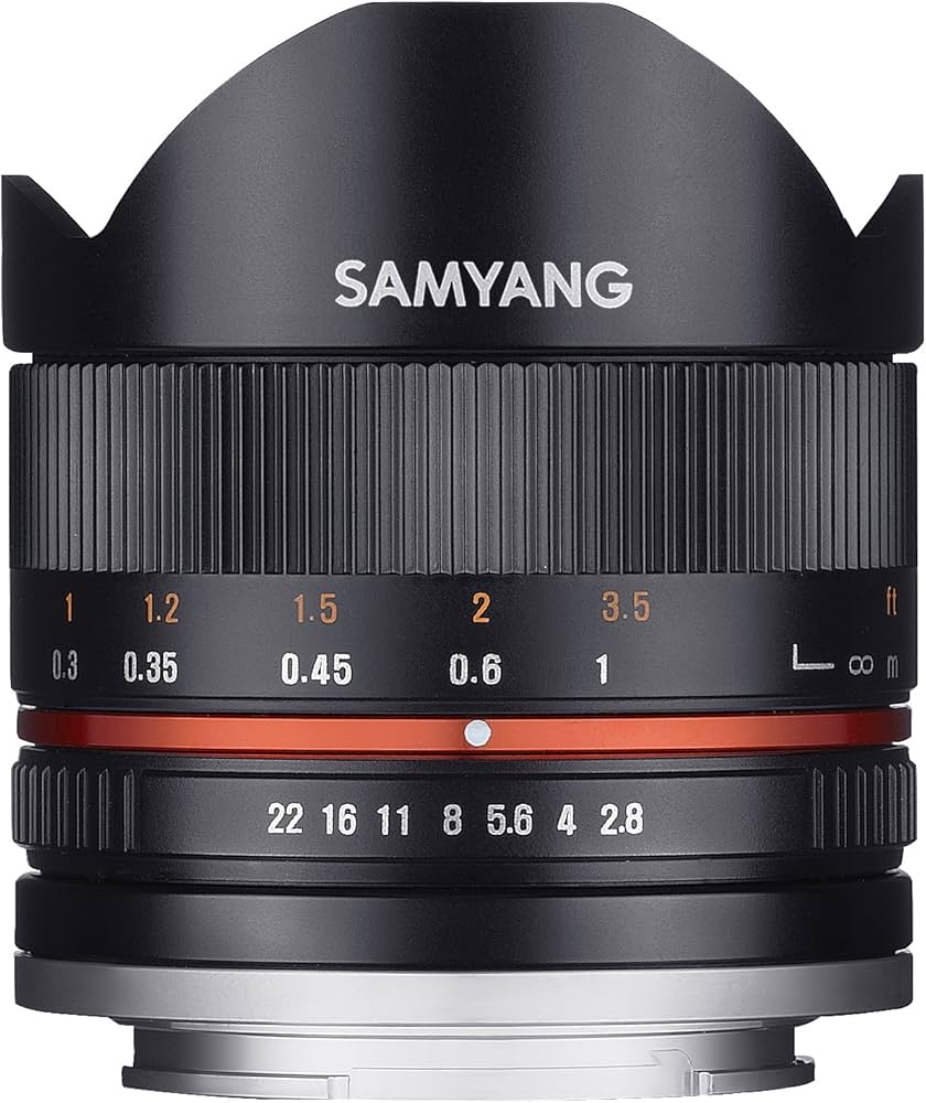 Amazon.com : Samyang 8mm F2.8 UMC Fisheye II (Black) Lens for Fuji