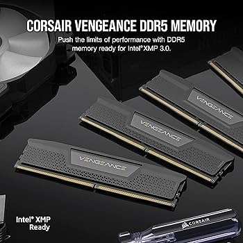 CORSAIR VENGEANCE DDR5 RAM 32GB (2x16GB) 5200MHz CL40 Intel XMP