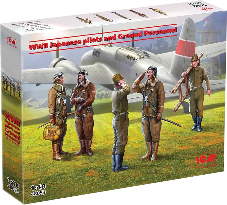 Amazon | ICM 1/48 WW2 日本 パイロット＆グランドクルーセット
