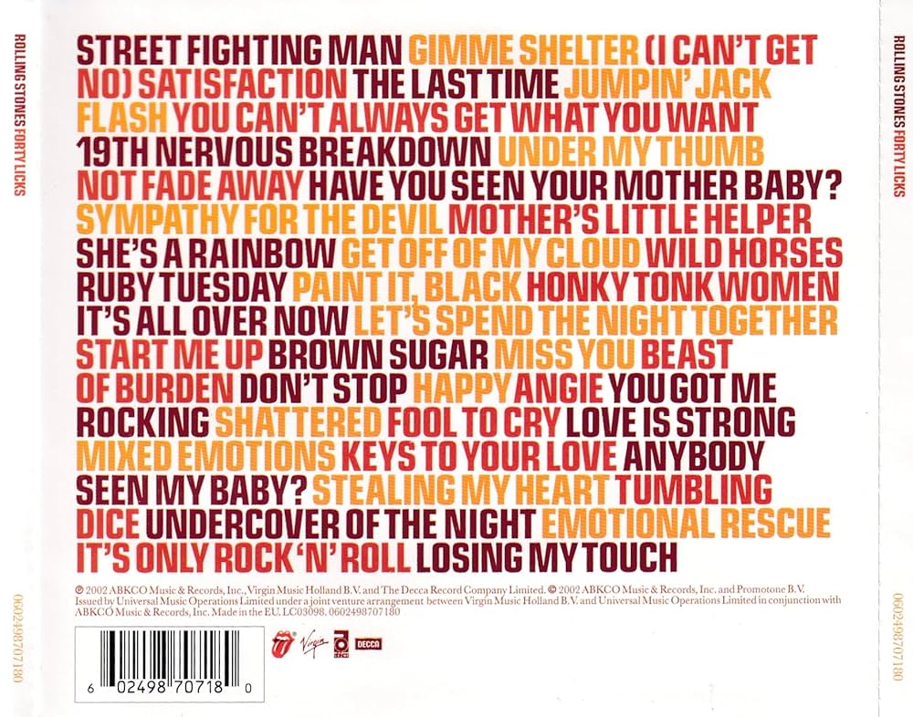 Amazon.co.jp: Forty Licks: ミュージック